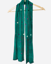 100% Silk Vintage Long Scarf