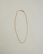 18k Gold Filled 2.5mm Flat Figaro Chain Necklace