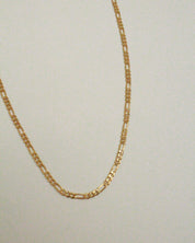 18k Gold Filled 2.5mm Flat Figaro Chain Necklace