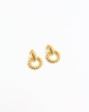 18k Gold Filled Croissant Drop Earrings