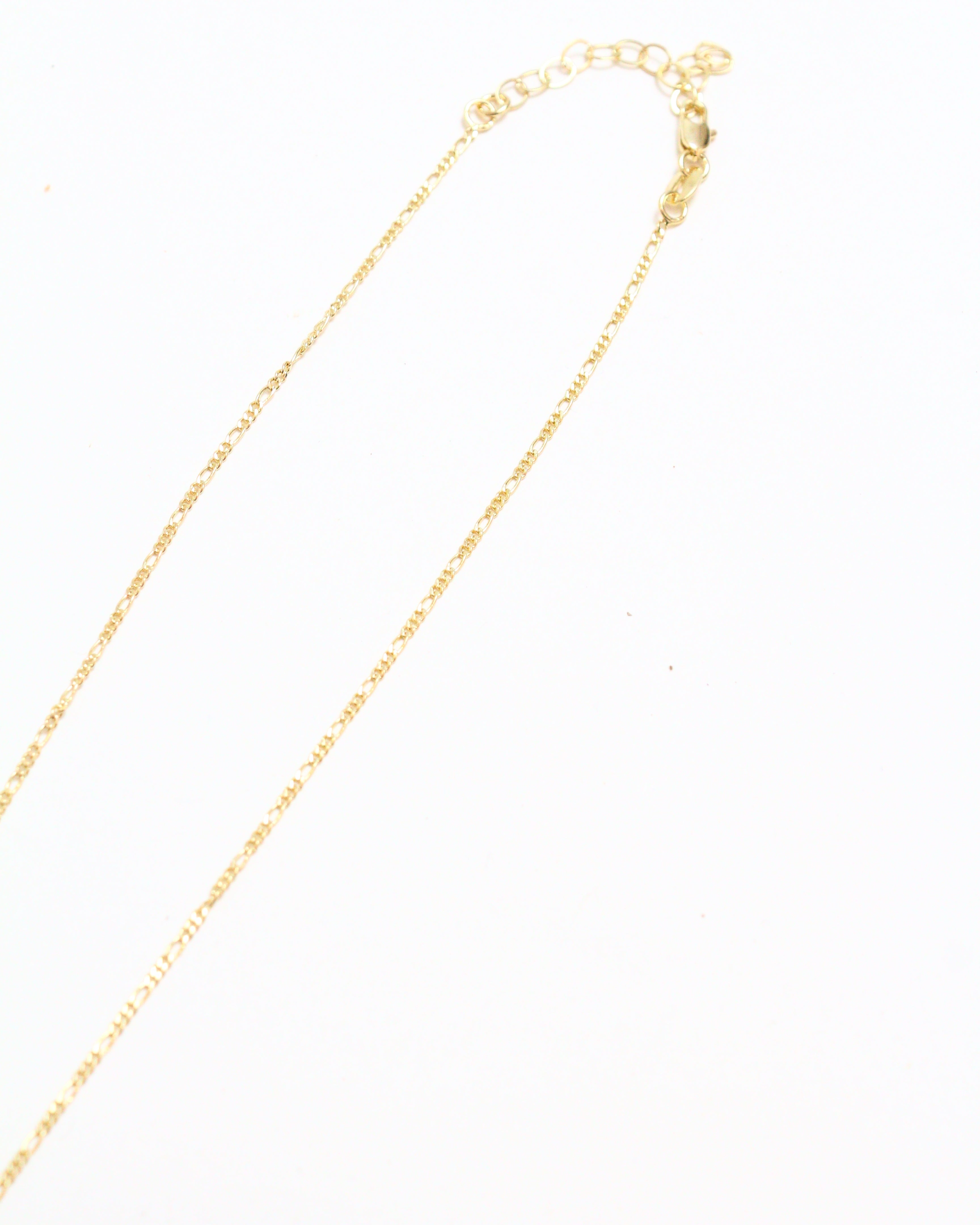 18k Gold Filled Thin Figaro Chain Necklace