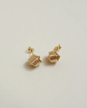 18k Gold Filled Wire Knot Stud Earrings