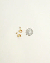 18k Gold Filled Wire Knot Stud Earrings