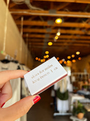 SFM Silver Embossed Matchbook