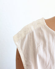 Asym Boat Neck Tie Top