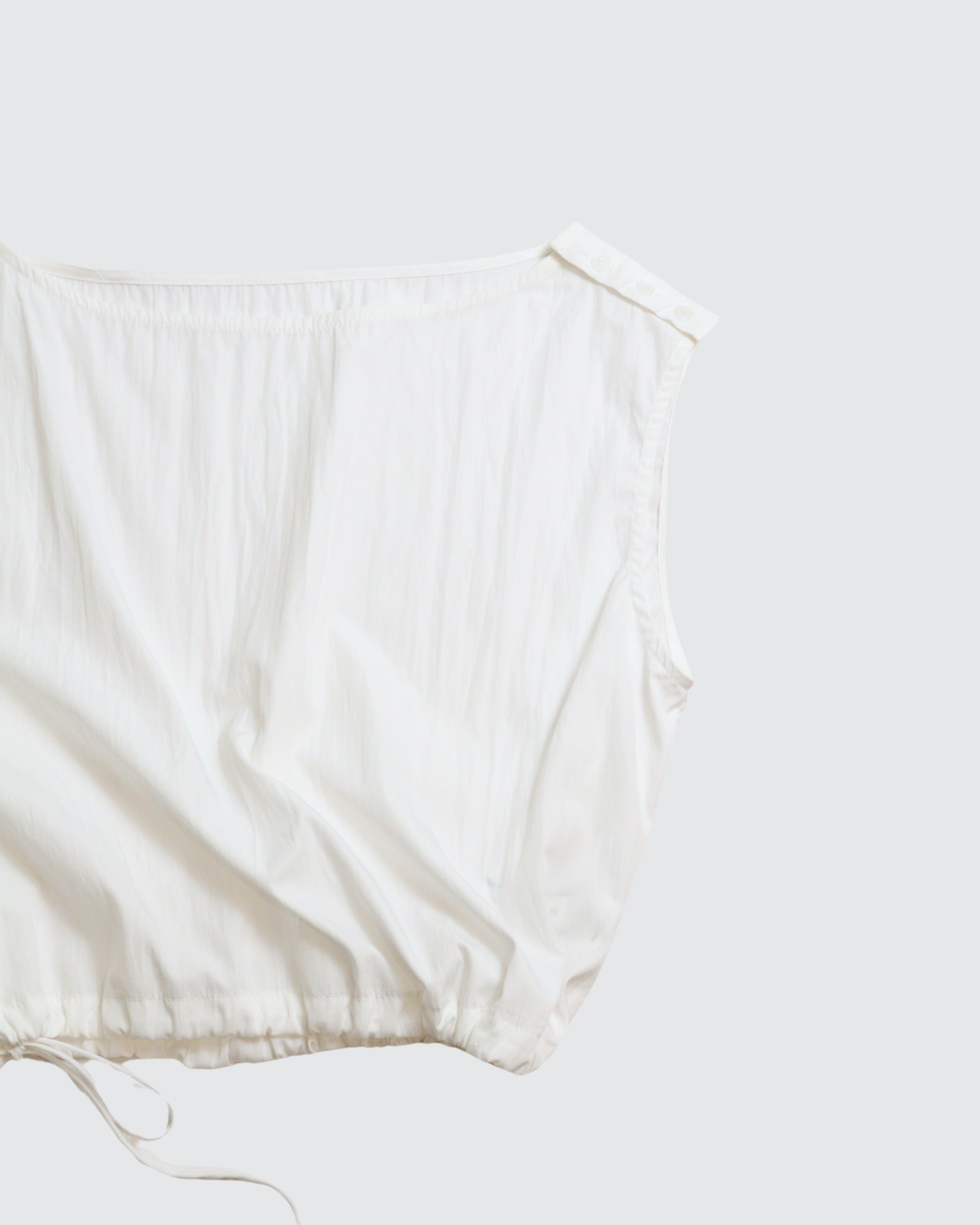 Asym Boat Neck Tie Top