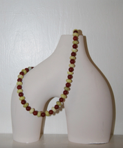 Carmello Carnelian and Serpentine Beaded Necklace