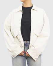Unisex Bomber Cotton Oversized Jacket