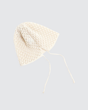 Crochet Cotton Bonnet Beanie Hat