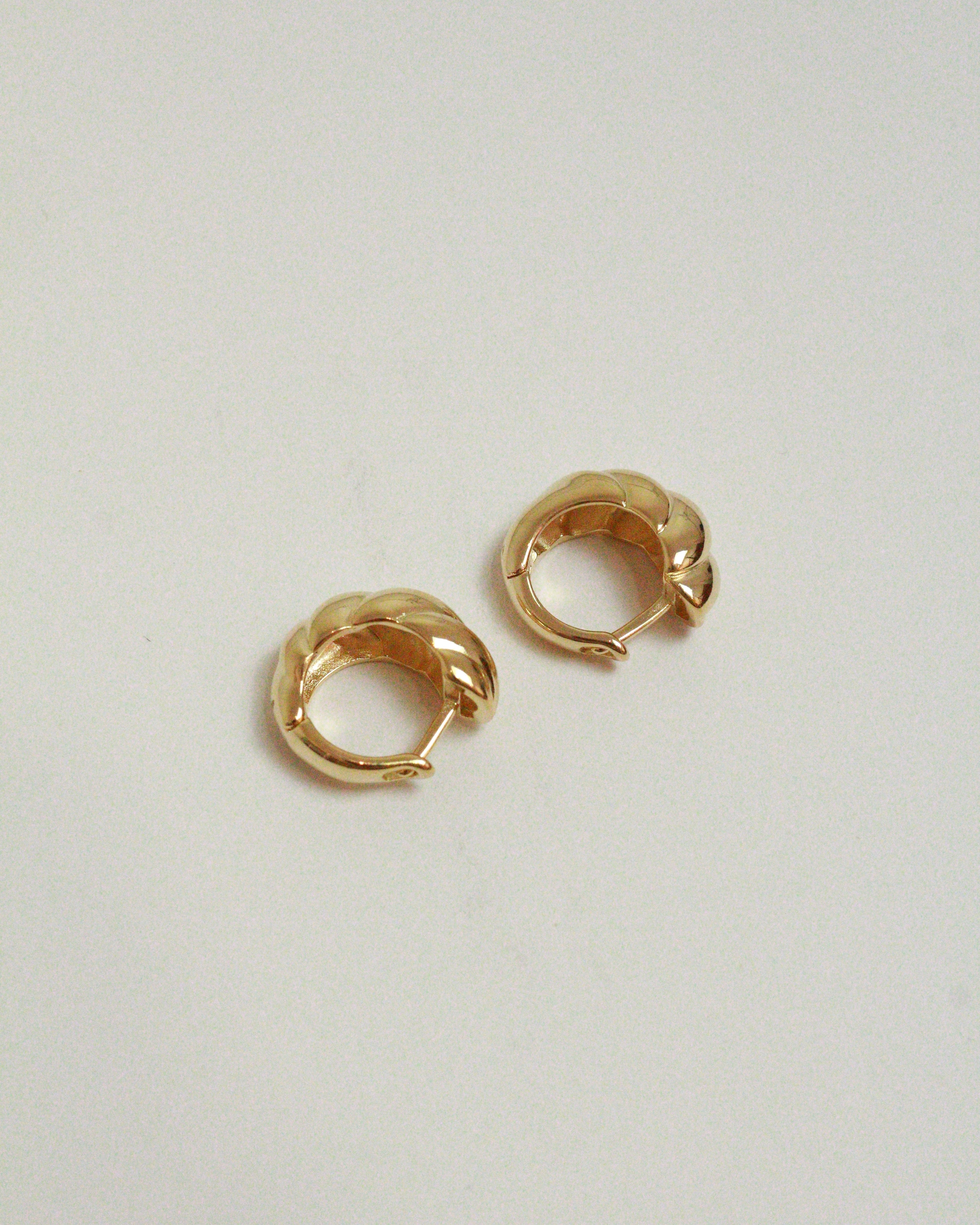 gold mini hoop earrings