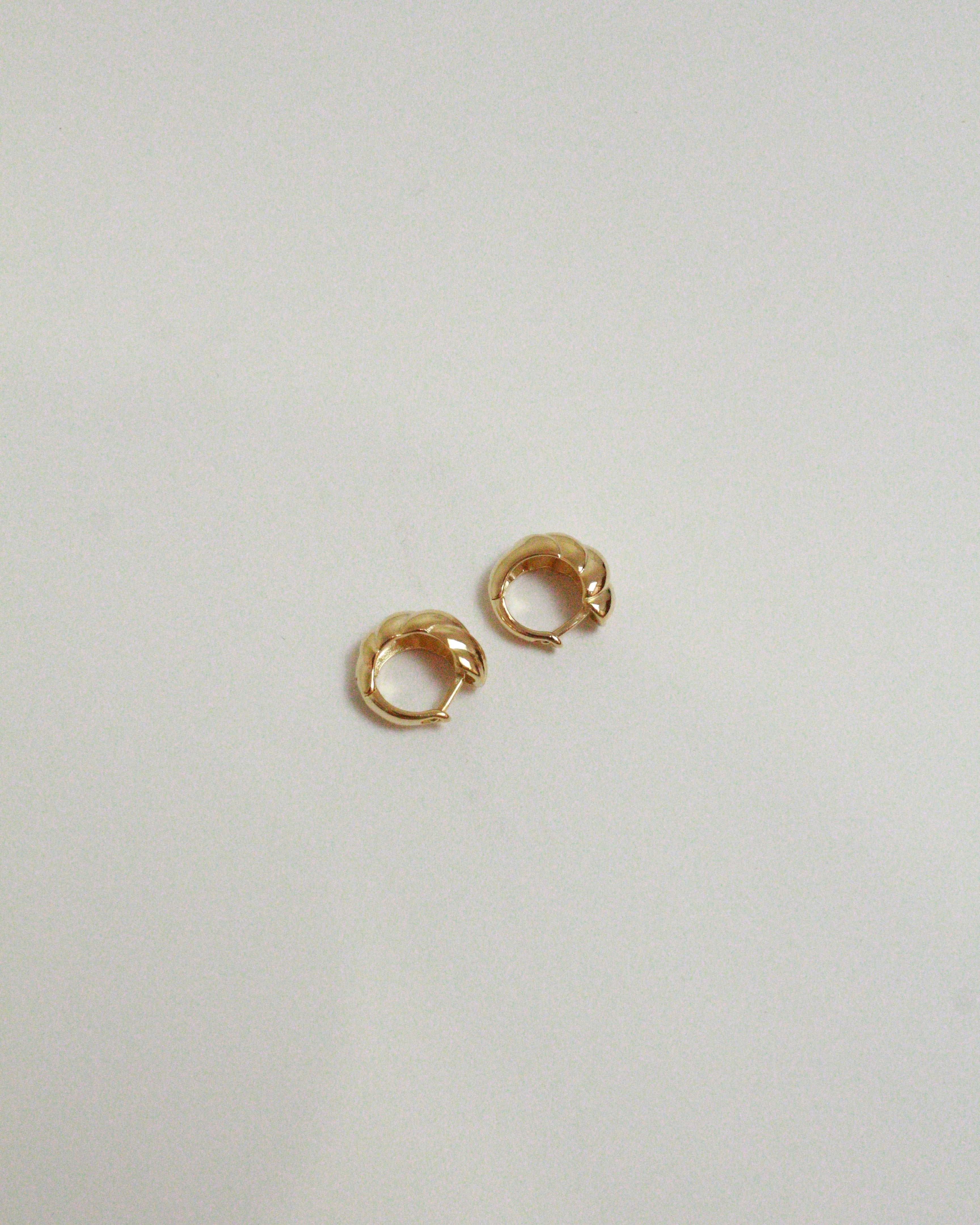 Croissant Clicker Hoop Earrings