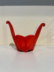 Vintage Red Flare Pot Vase