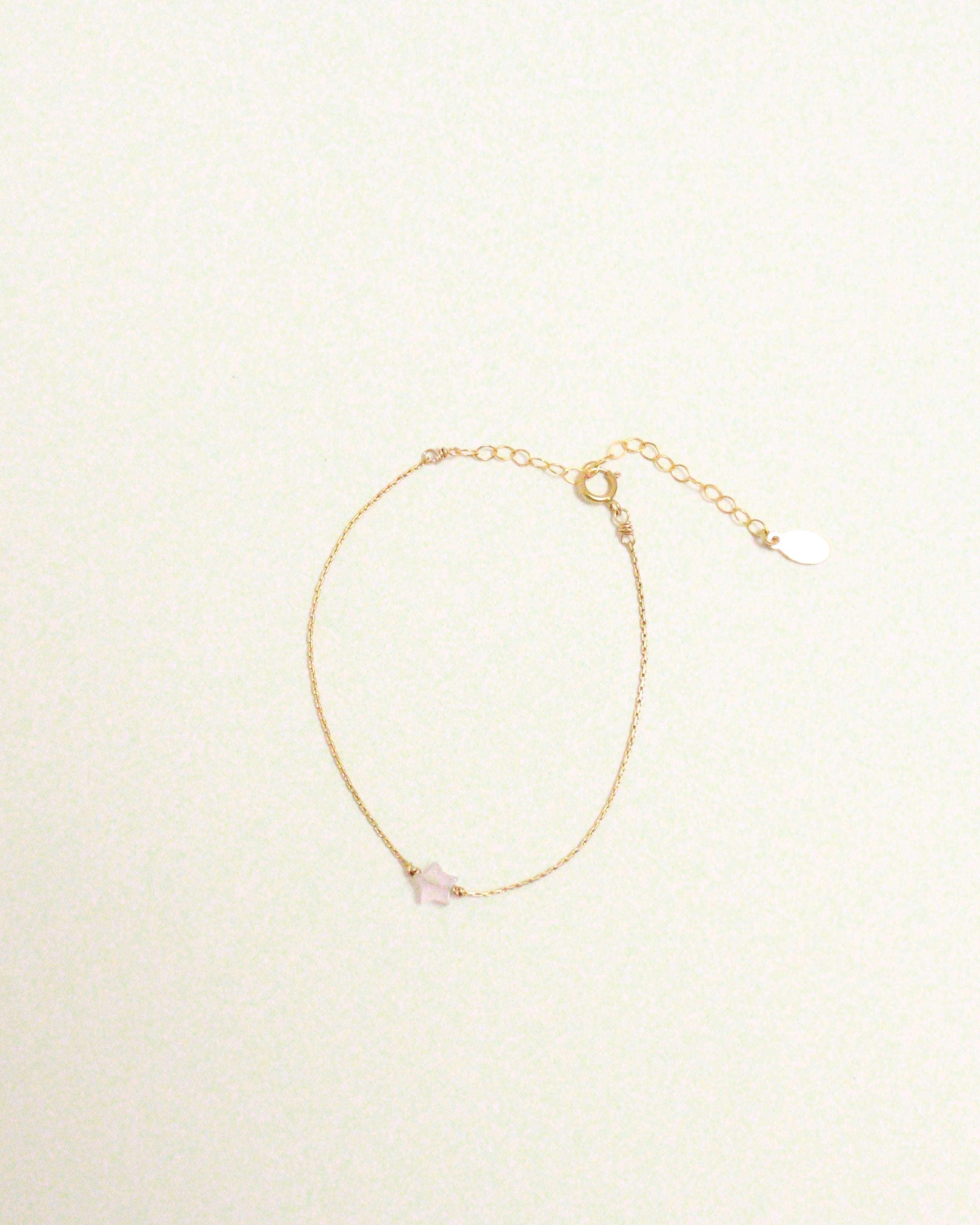 Marida Jewelry Itty Bitty Rose Quartz Star Bracelet