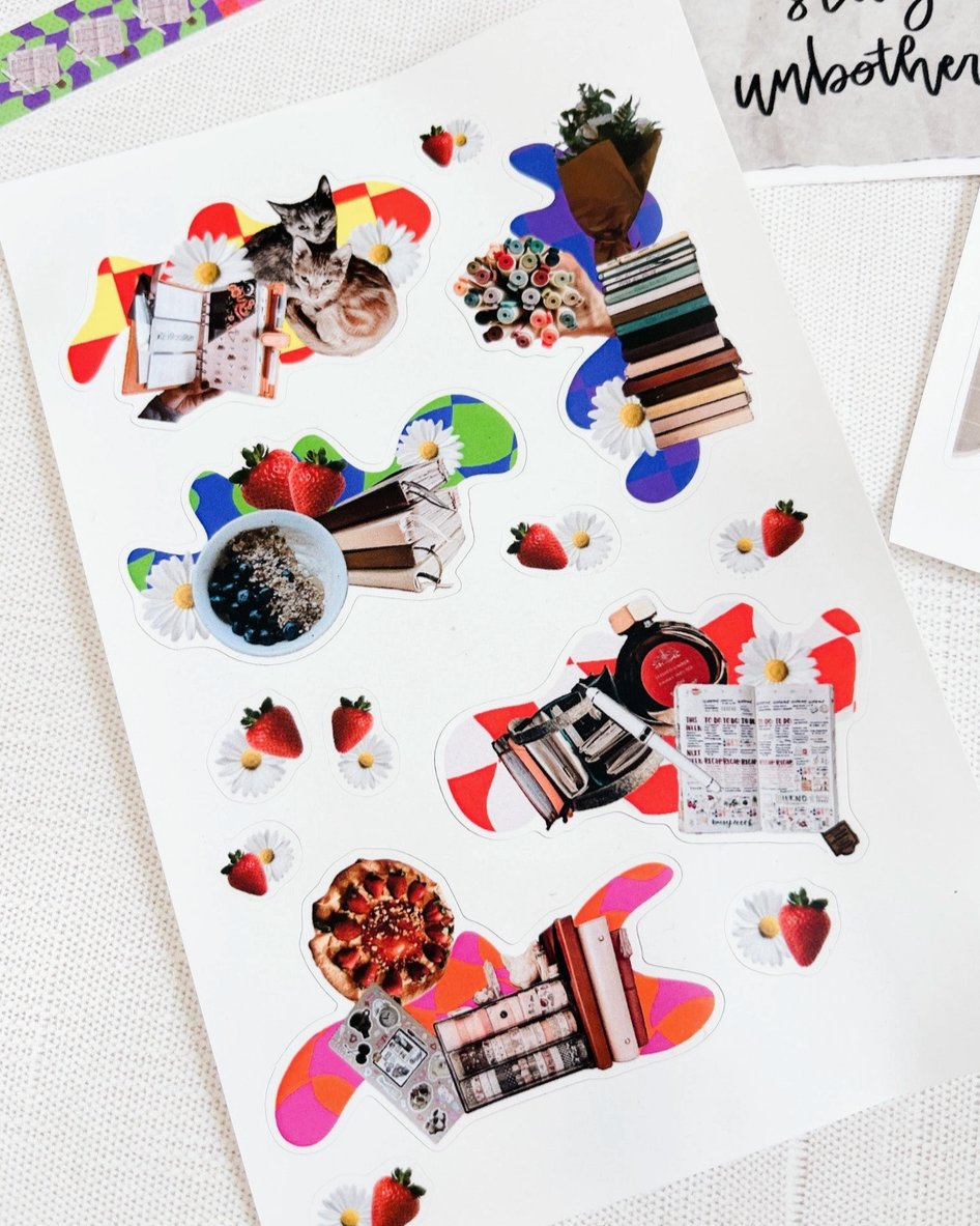 Kelsey's World - Books Sticker Sheet