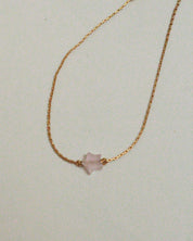 Marida Jewelry Itty Bitty Rose Quartz Star Bracelet 14k gold filled