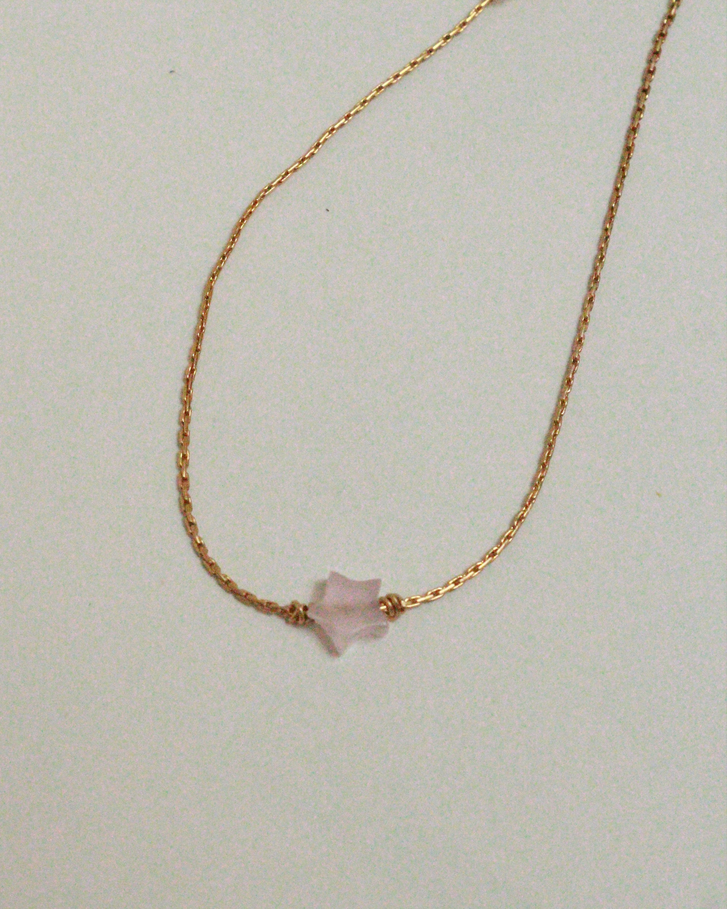 Marida Jewelry Itty Bitty Rose Quartz Star Bracelet 14k gold filled