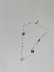 Marida Jewelry Speckle Necklace Gold Filled 14k