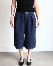 Mid Rise Bermuda Shorts navy