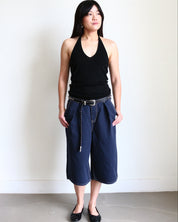 Mid Rise Bermuda Shorts navy