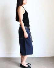 Mid Rise Bermuda Shorts navy
