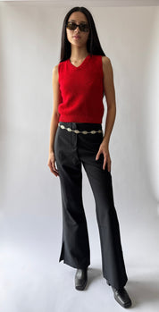 Onyx Mid Rise Trouser Pants