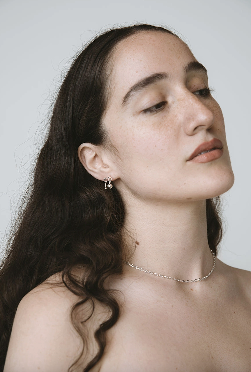 Relier Studs Sterling Silver Earrings