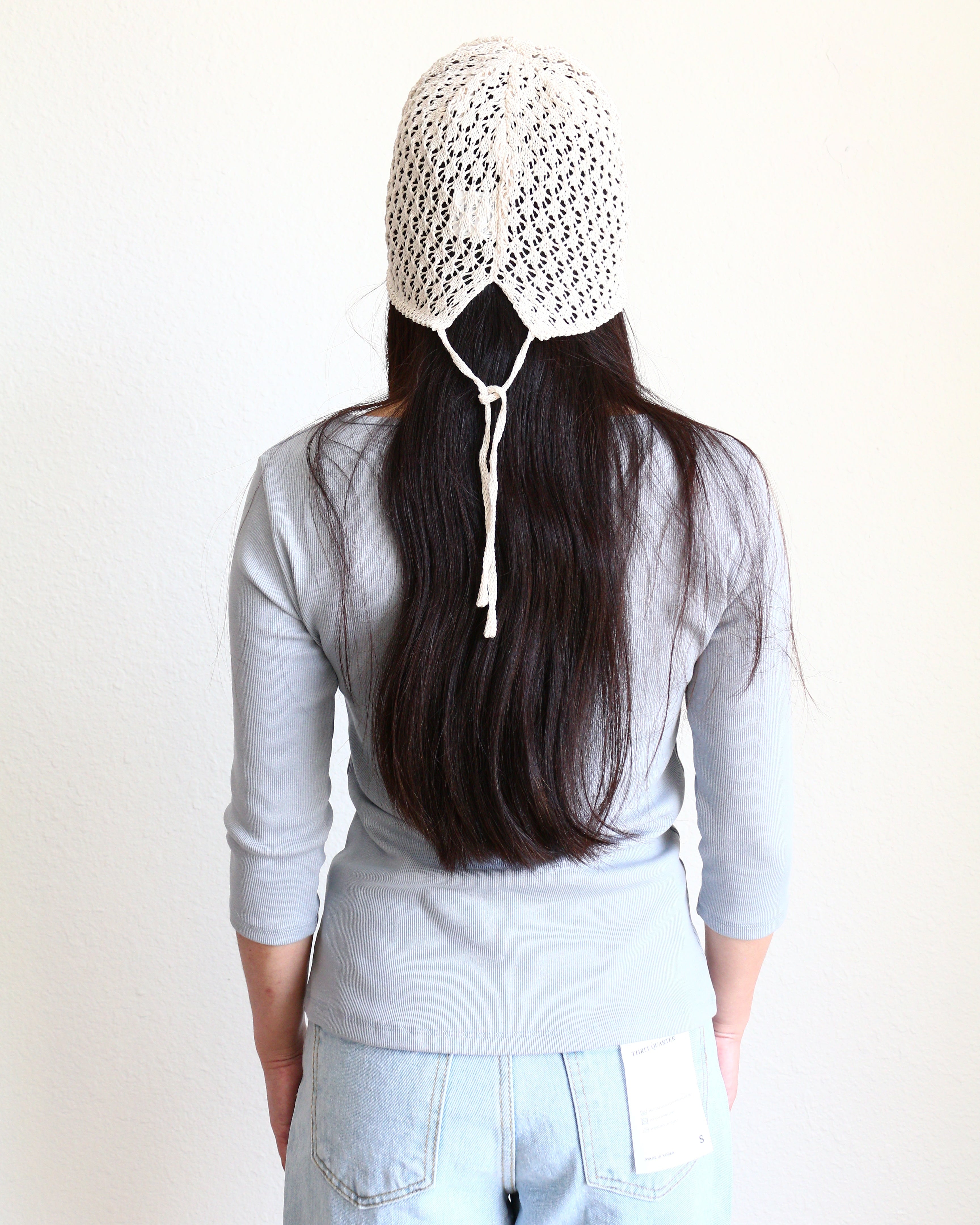 Ribbed Boat Neck 3/4 Sleeve Top