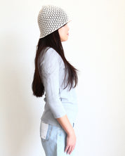 Ribbed Boat Neck 3/4 Sleeve Top