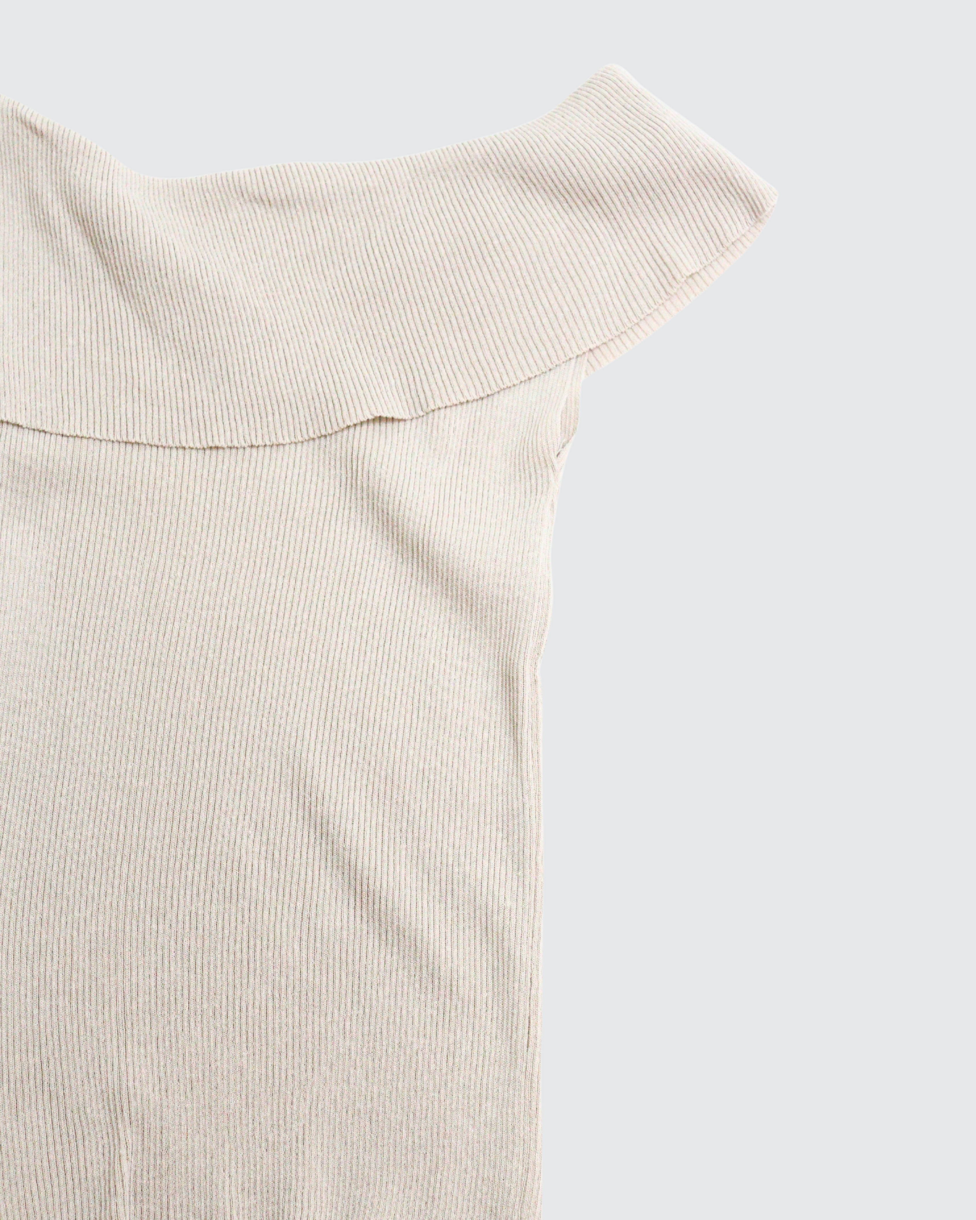 Ribbed One Shoulder Top