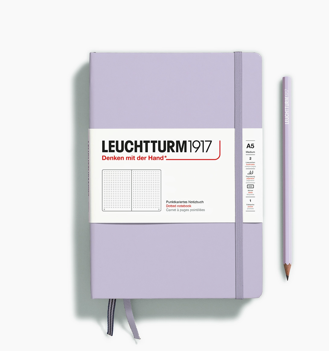 Leuchtturm1917 120g Notebook, Medium, Hardcover, Dotted