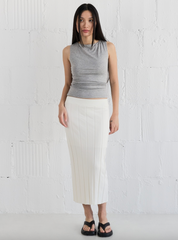 Kaia Sleeveless Top Heather Grey Mod Ref Clothing