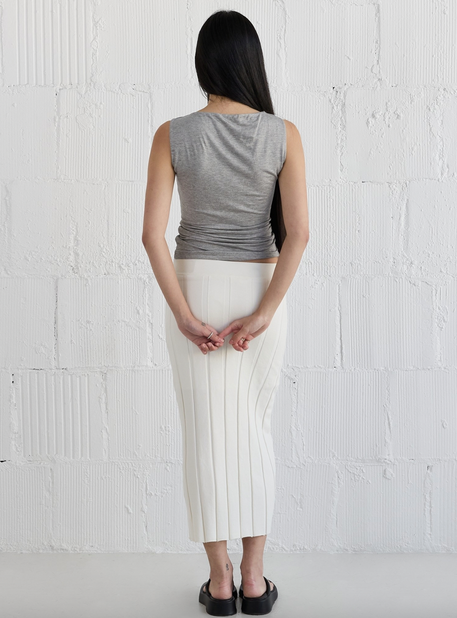 Kaia Sleeveless Top Heather Grey Mod Ref Clothing