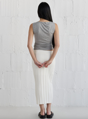 Kaia Sleeveless Top Heather Grey Mod Ref Clothing