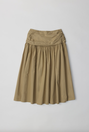 Mariana Ruched Waist A-Line Midi Skirt