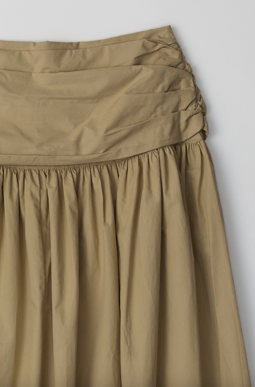 Mariana Ruched Waist A-Line Midi Skirt