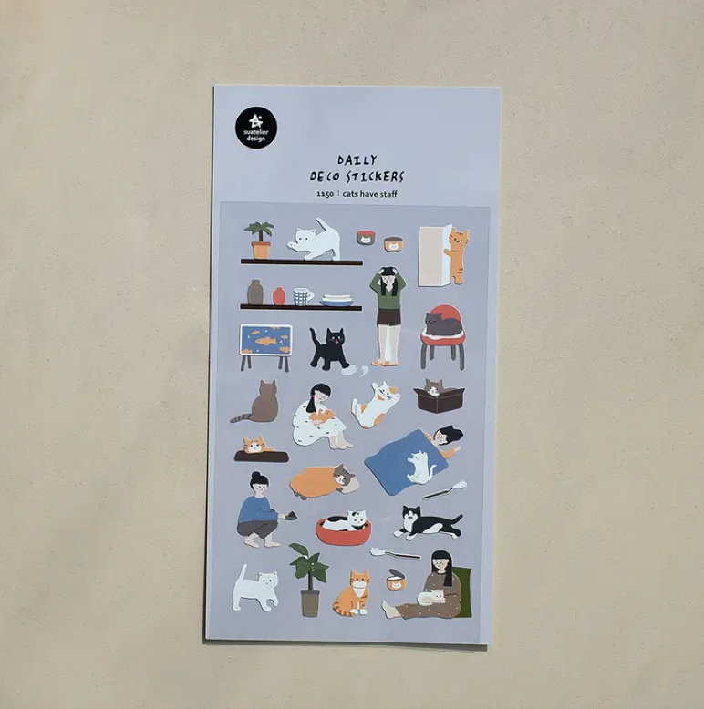 Cats Have Staff Sticker Sheet