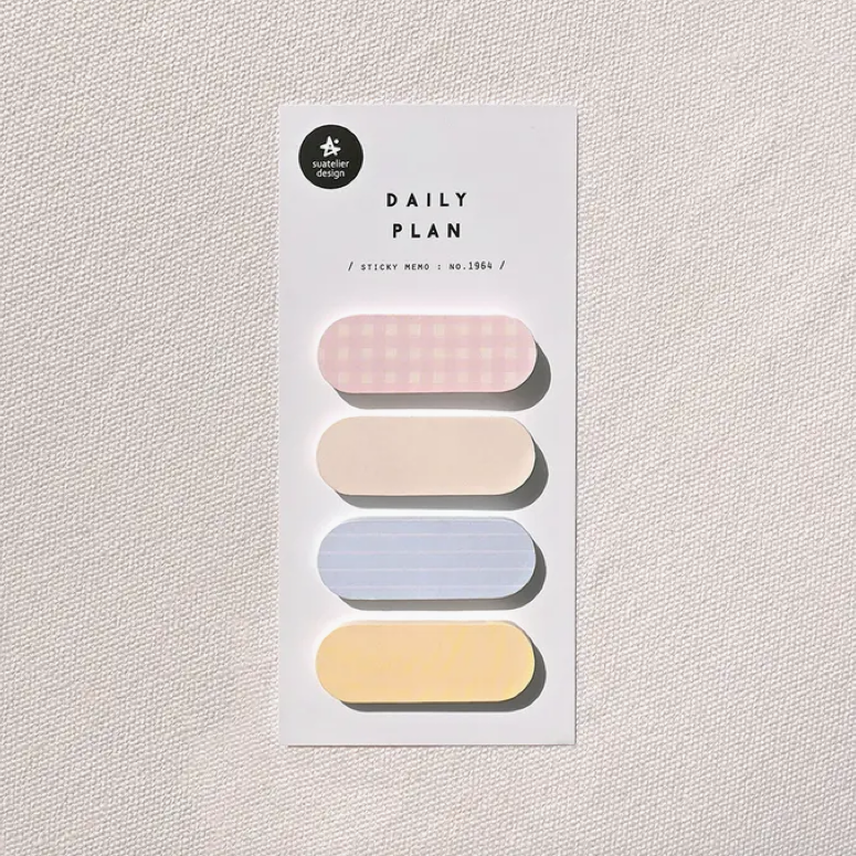 Daily Plan Oval Sticky Notes - Summer Prints