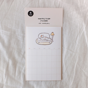 Cat Monthly Plan Calendar Sticky Notepad