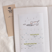 Cat Monthly Plan Calendar Sticky Notepad