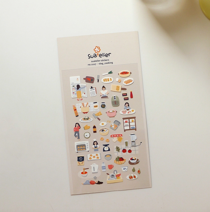 Vlog Collection Sticker Sheet - Cooking