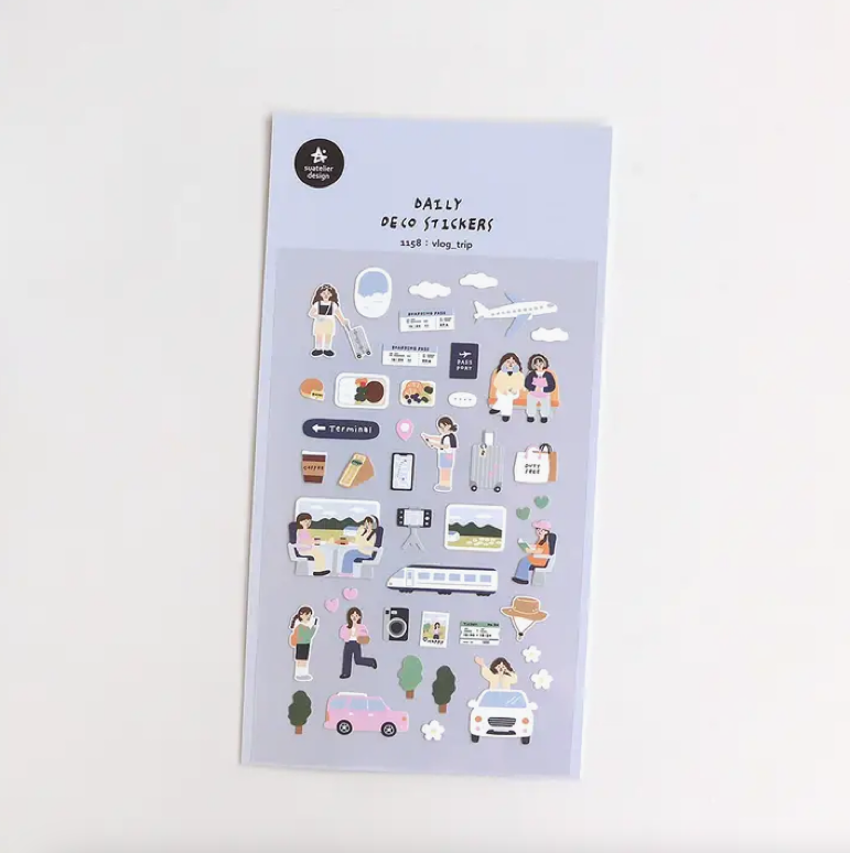 Vlog Collection Sticker Sheet - Trip