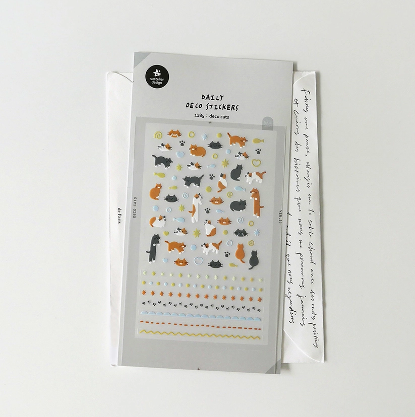 Deco Cats Sticker Sheet