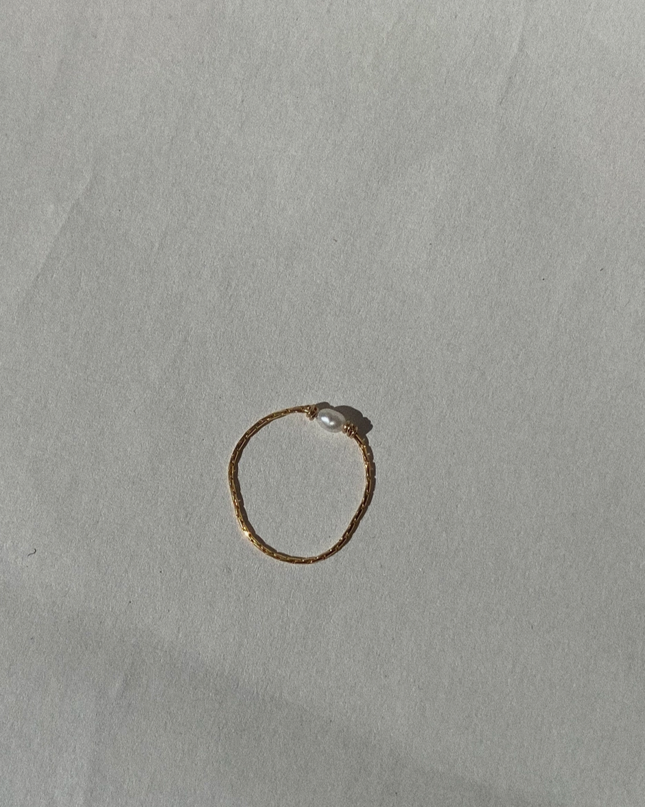 Marida Jewelry Seed Chain Ring 14k Gold-filled