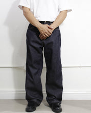 Side Pocket Dark Denim Front