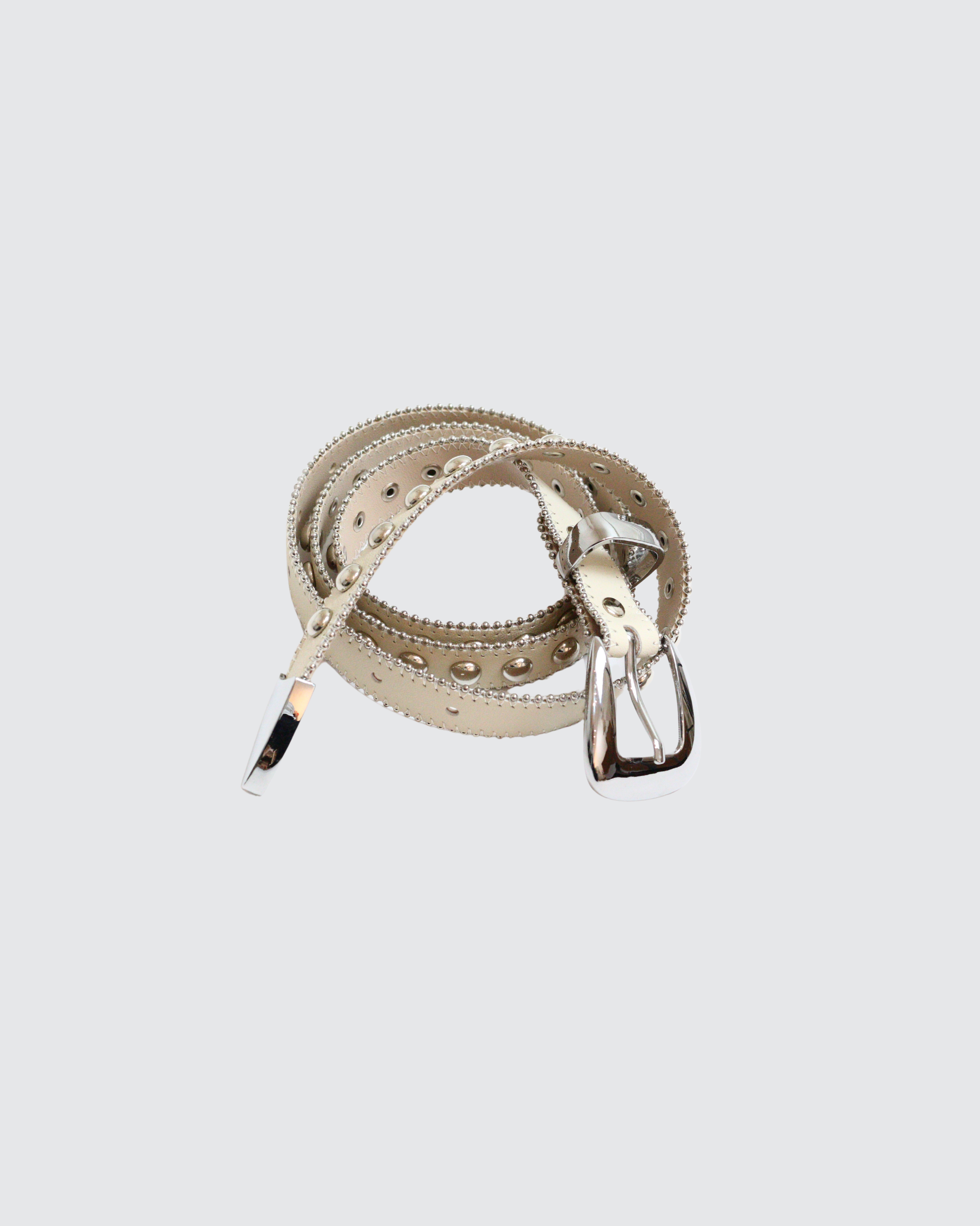 Studded Leather Western Belt