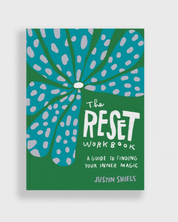 Book cover of 'The Reset Workbook' with a green and blue design on a white background