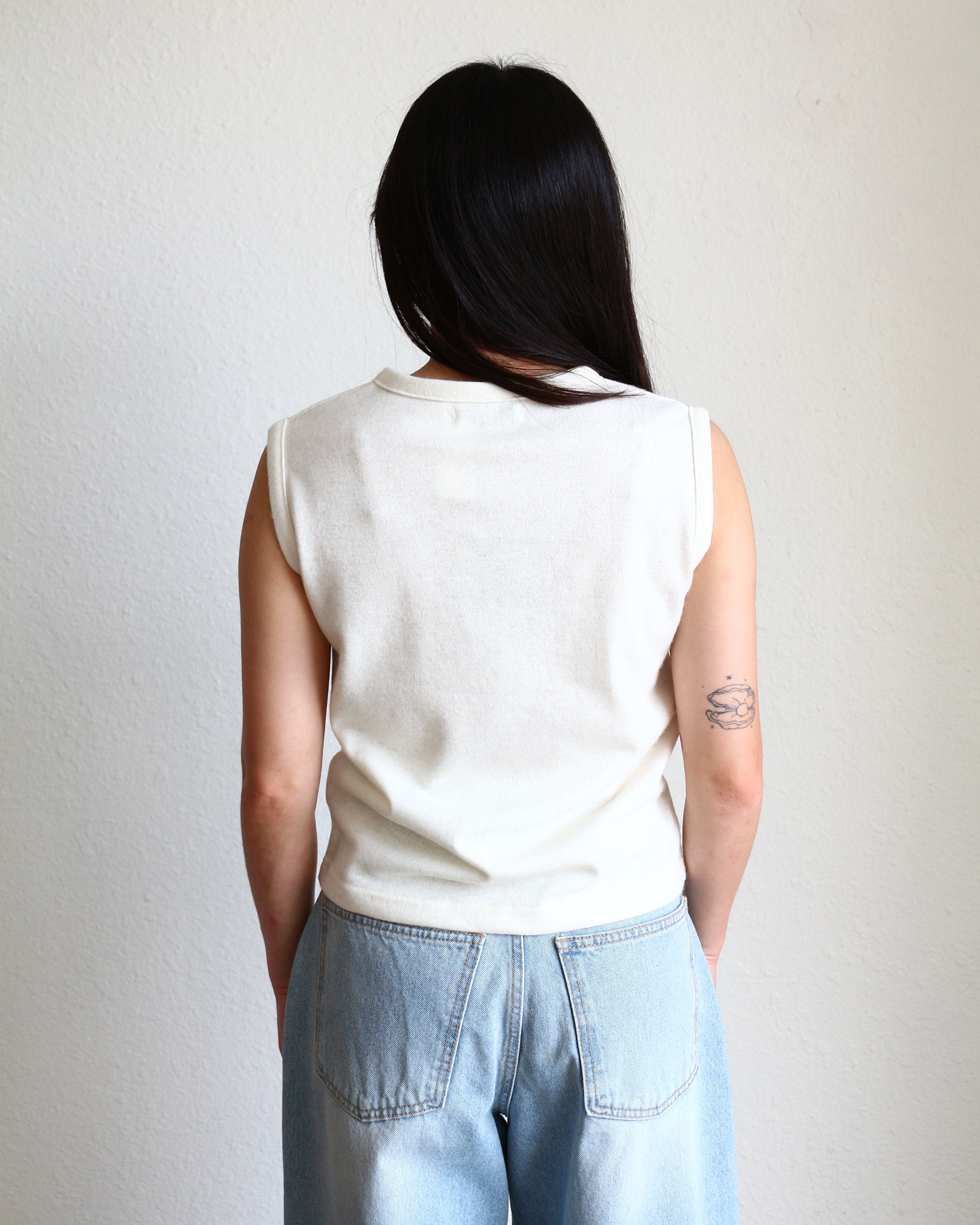 Wool Blend Button Sweater Vest