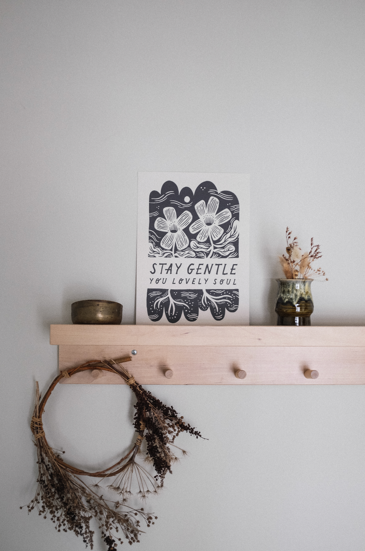 'Stay Gentle' Mindful Art Print