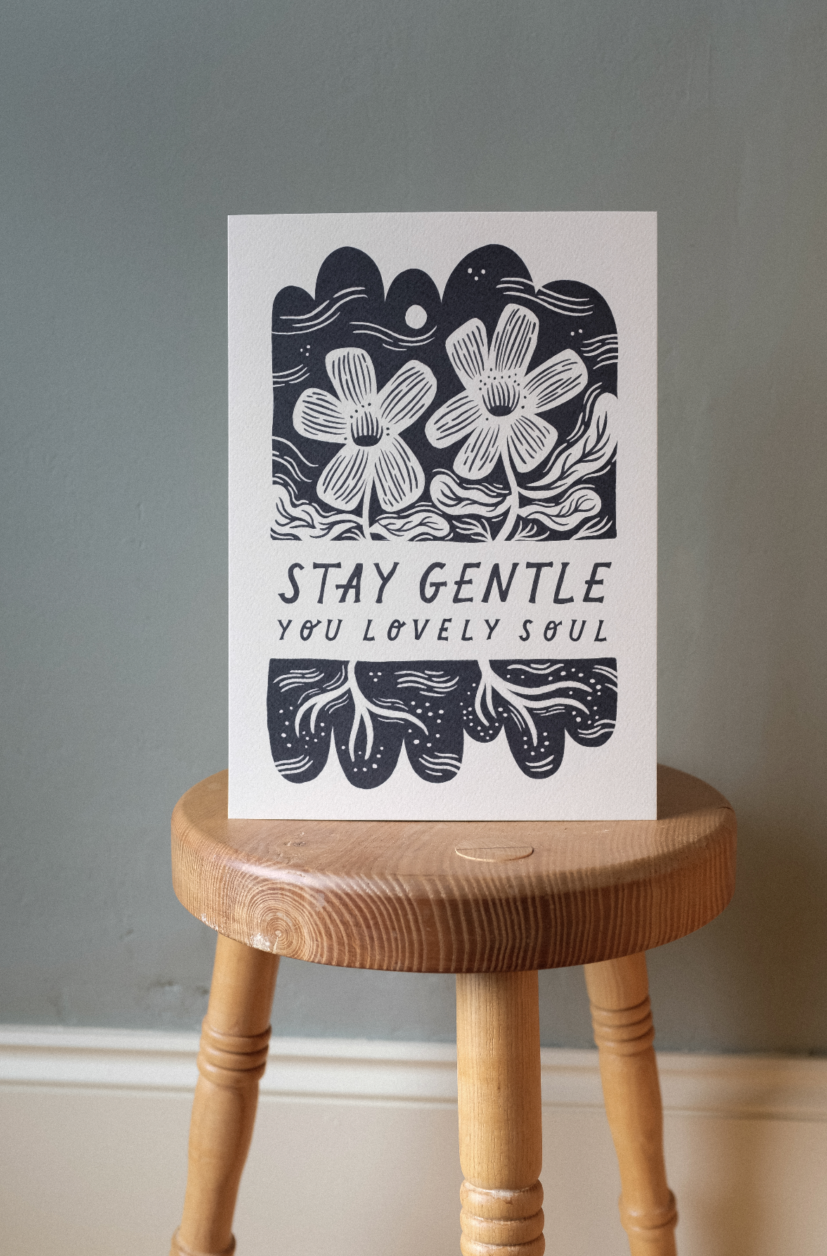 'Stay Gentle' Mindful Art Print