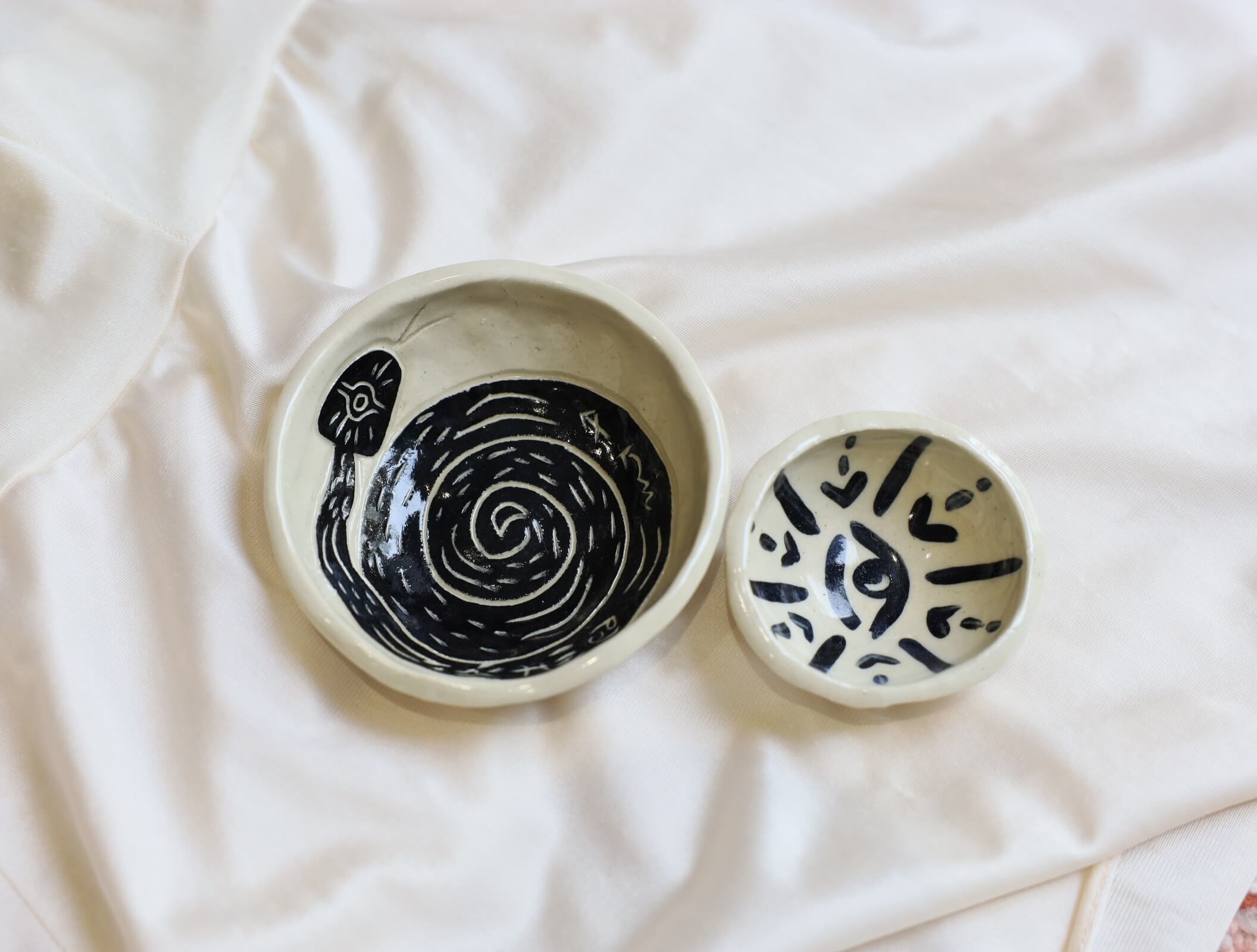 Snake Spirit Seeing Eye Small Dish set - skies for miles